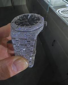 Reloj Mecánico Automático de Lujo para Hombre con Diamantes VVS, Movimiento Miyota, Correa de Acero Inoxidable, Cristal de Vidrio, Analógico, 41 mm, con Fecha - Product Image 6