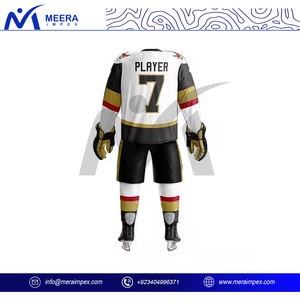 Ensemble d'uniformes de hockey sur glace personnalisés pour hommes avec logo de l'équipe imprimé ou brodé Maillot et pantalon à séchage rapide Vêtements de sport ODM pour match - Product Image 4