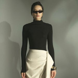 Camiseta sin Mangas Elegante y Minimalista de Alta Costura para Mujer, de Lana Ecológica Elástica, Servicio ODM - Product Image 1