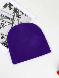 Tendance personnalisé acrylique bonnet chapeaux doux chaud tricoté chapeaux avec motifs imprimés bonnets et casquettes en gros - Product Image 5