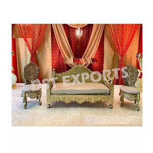Chaise italiano moderno de la etapa de la boda para la pareja Loveseat estilo italiano para la etapa de la boda sofá italiano indio de la boda para la pareja - Product Image 3