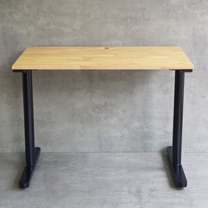 Escritorio Minimalista/Tradicional de Madera de Caucho con Patas de Hierro (Sistema de Montaje de 100x60cm) - Uso en Oficina/Familiar - Product Image 5