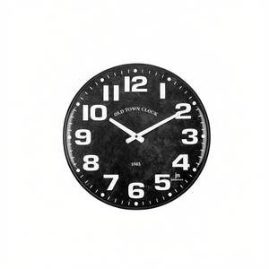 Reloj de pared JUSTAMINUTE Old Town de 40 cm, negro, 21562 - Product Image 2