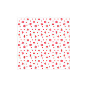 Mantel Rojo de 100x100cm con Estampado de Estrellas, Plegable 1/8, Papel Profesional, 250 Unidades, B2B - Product Image 2