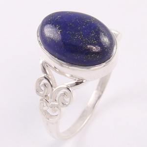 Solid 925 Sterling Silver Handmade <b>Ring</b> Natural <b>Lapis</b> <b>Lazuli</b> Gemstone Rhodium Plated Jewelry Stamped 925 Sterling Silver <b>Ring</b> - Product Image 3