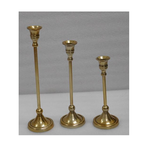 <b>Rustic</b> metal pillar and votive candle holder <b>set</b> perfect for <b>dining</b> <b>table</b> living room bedroom or outdoor patio decor - Product Image 1