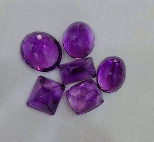 Piedra de corte de amatista de alta calidad para hacer collares, venta al por mayor, peso de forma de mezcla de lote: 246 Cts - Product Image 4