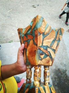 Handcrafted Wooden <b>Resin</b> Incense Burner Bakhoor Burner for Home Mosque Arabic Oud Incense Burner Traditional MiddleEastern Style - Product Image 3