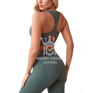 Ropa de gimnasio para mujer de primera calidad, Sujetador deportivo de Yoga sin costuras, ropa deportiva de entrenamiento lisa, características de talla grande - Product Image 4