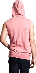 Camiseta sin mangas con capucha para hombre, chaleco de malla transpirable para Fitness, musculoso, a la venta - Product Image 3