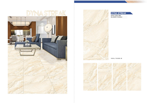 Carreaux de sol en porcelaine de conception moderne en gros, 600x1200 mm, 60x120 cm, brillants, 8 mm d'épaisseur, matériaux de construction intérieurs pour l'utilisation en appartement - Product Image 2