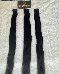 Extensiones de Cabello Humano Virgen Indio Liso, Cabello de un Solo Donante - Product Image 2