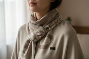 100% Mông Cổ Cashmere khăn/Khăn Choàng Jacquard của phụ nữ 060x180 cm bóng râm tự nhiên, ánh sáng màu be, Ecru trắng in mùa đông - Product Image 3