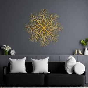 Arte de pared de Metal moderno, arte de pared de Metal de estilo de lujo moderno, decoración de pared grande, decoración minimalista para el hogar, regalo del Día de la madre - Product Image 6