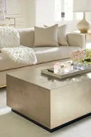 Table basse Caracole Cocktail Couture - Pièce d'exception haut de gamme en verre et métal, design artistique