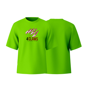 เสื้อยืดกีฬาสั่งทำลายกรงเล็บ4ตัว - Product Image 1