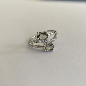Shah Gems Women's Handmade Boho Style 925 Sterling Silver <b>Ring</b> Natural Smoky Quartz for Everyday Wear and Promises - Product Image 1