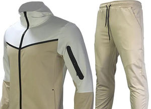 Survêtement en tricot de coton 100% respirant pour hommes, vêtements d'hiver pour adultes, coupe ajustée - Product Image 4