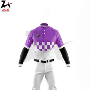 Custom Logo Wholesale Heat-Transfer Printed Breathable <b>Baseball</b> Uniforms OEM Color <b>Baseball</b> Uniform Sets Men Full Length - Product Image 5
