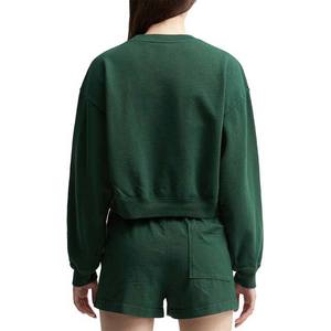 2025 Autumn New Arrivals Women's Activewear Loose Drop Shoulder <b>Long</b> Sleeve <b>Sweatshirt</b> Casual Top Custom Crewneck <b>Sweatshirts</b> - Product Image 3