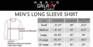 T-shirt décontracté à manches longues pour homme, col rond, coupe classique, en mélange de coton et polyester/coton, 180g, uni - Product Image 3