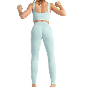 Conjunto de Yoga Personalizado de Alta Calidad para Mujer, Conjunto de Yoga para Entrenamiento, MOQ Bajo, Ropa de Gimnasio Personalizada para Mujer, Conjunto de Yoga para Venta en Línea - Product Image 3