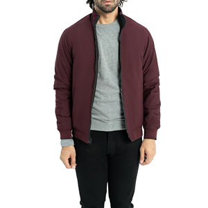 Blouson aviateur pour homme de qualité supérieure, léger, fabrication professionnelle, couleur unie, fermeture éclair intégrale, blouson aviateur pour homme - Product Image 6