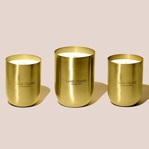 Conteneurs de bougies vides de luxe, logo personnalisé, pots en métal, boîtes en cuivre et en laiton, fabrication de bougies, Pâques, écologiques, résistants à la chaleur, uniques - Product Image 6