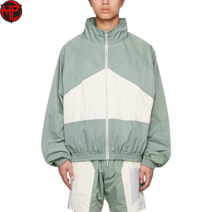 Custom Summer Nylon <b>Zip</b> up Jackets and Nylon Pants Lightweight Men Windbreaker Tracksuits 2 Piece Jogging Windbreaker <b>Shorts</b> Set - Product Image 2