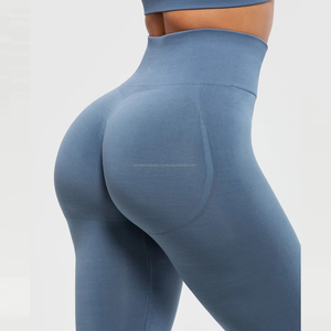 Pantalon de yoga pour femmes de haute qualité avec leggings taille haute sans couture avec trous Leggings de yoga de qualité supérieure - Product Image 4