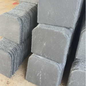 Tuiles faites à la main en <span class=keywords><strong>ardoise</strong></span> naturelle avec des bardeaux à bords arrondis pour les projets de toitures traditionnelles de style industriel - Product Image 4
