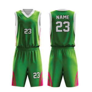 Uniforme de basket-ball pour homme, modèle personnalisé, respirant, ensemble de maillots réversibles avec logo de sublimation, vêtements de sport deux pièces grande taille - Product Image 3