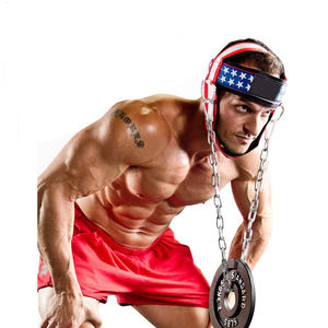 Harnais de tête pour musculation en coton/polyester de qualité supérieure, durable, avec chaîne en fer, pour exercices de force du cou, unisexe, couleur personnalisée, nouveauté - Product Image 6