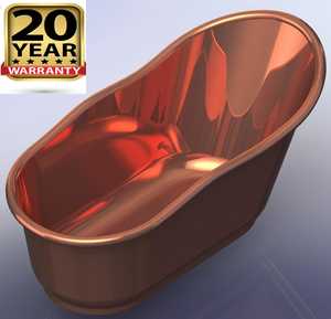Exportador indio ofrece bañera independiente martillada de cobre sólido de estilo vintage de alta calidad excelente bañera de hidromasaje de cobre antiguo - Product Image 1