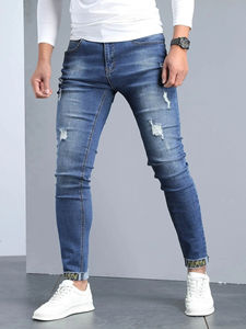 Pantalones Vaqueros Ligeros de Alta Calidad para Hombre, Diseño de Bolsillos Personalizado, Estilo Recto para Otoño, Venta al Por Mayor - Product Image 4