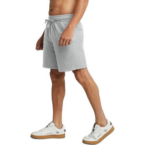 Pantalones Cortos de Lana para Hombre, 100% Algodón, Color Sólido, Tejido Medio Suave, Ligeros, Casuales, Cómodos, Cintura Elástica, Duraderos, para Uso Diario - Product Image 2