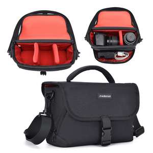 Briefcase Style Waterproof Camera Backpack Padded <b>Dividers</b> for Lens Case and Camera Protection for Instant Camera <b>Bag</b> - Product Image 1