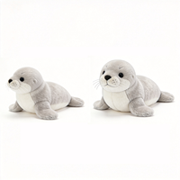 En gros, Adorable coussin en peluche phoque, poupée animal marin en peluche douce, poupée en peluche mignonne de dessin animé, coussin en peluche phoque personnalisé