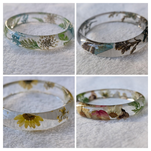 Brazalete de Resina Gruesa Ecológico Personalizable de Alta Calidad, Joyería Coleccionable de Arte Tradicional Hecha a Mano Elegante - Product Image 3