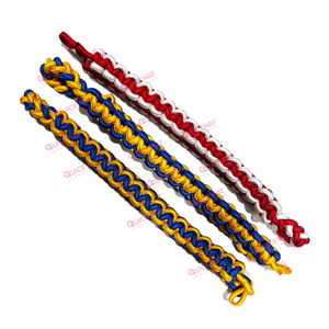 Cordon d'épaule personnalisé de haute qualité motif rond accessoire d'uniforme de cérémonie en métal tressé fait à la main au Pakistan - Product Image 1