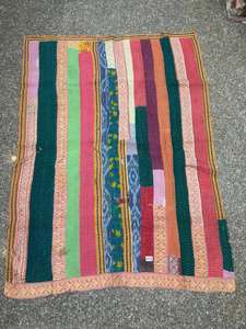 Kantha Réversible Fait à la Main Kantha Durable Cousu à la Main Traditionnel Vintage 100% Coton Fait à la Main Boho Chic Kantha - Product Image 6