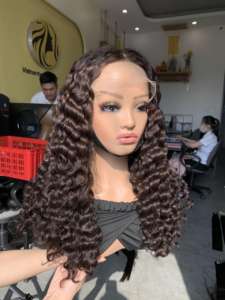 Venta caliente Remy ondulado peluca precio al por mayor extensiones de cabello humano vietnamita - Product Image 3