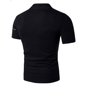 Camisetas de poliéster 100% algodón éxito de ventas para hombre servicio OEM logotipo personalizado bordado e impreso patrón sólido para polos - Product Image 2