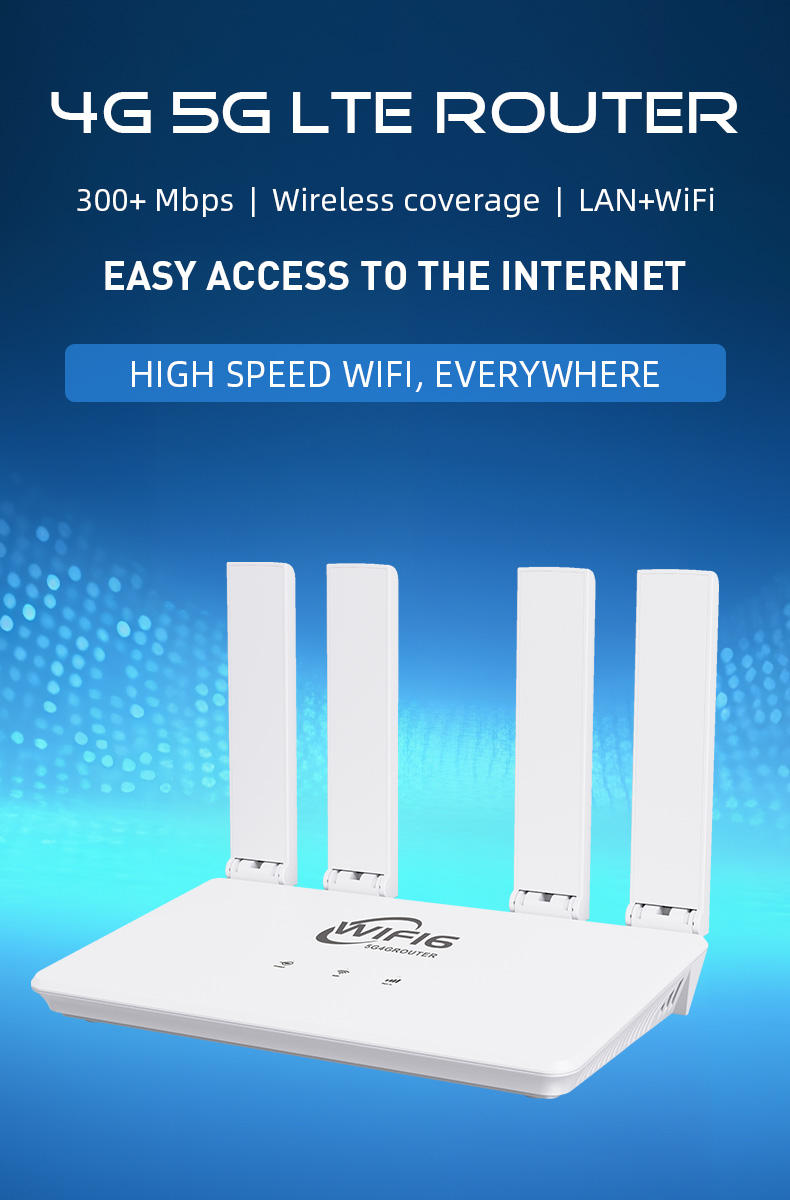 B838 Foldable Antennas SIM Card Slot RJ45 B20 Wireless Wifi