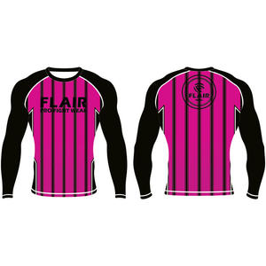 เสื้อไนลอน BJJ ป้องกันผดผื่นป้องกันรังสียูวียาวเสื้อบีบอัดกันยูวีทนทานออกแบบได้ตามต้องการระบายอากาศและใส่สบาย - Product Image 5