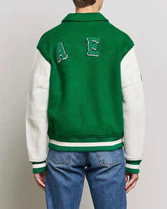 Veste de baseball personnalisée pour homme, écologique, coupe-vent, respirante, 100% laine, avec broderie - Product Image 2