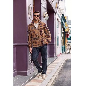 Veste polaire d'hivernage veste brodée à quantité minimale de commande bas homme randonnée manteaux en gros pour hommes patchs personnalisés veste d'hiver Sherpa - Product Image 6