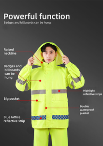 Chaleco y chaqueta de seguridad reflectantes de tela de seguridad nueva de alta calidad, ropa de trabajo transpirable duradera con alta visibilidad - Product Image 6