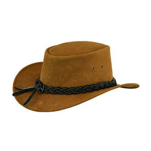Chapeau de cowboy occidental unisexe de haute qualité, personnalisable en gros, réglable, pour l'extérieur, décontracté, toutes saisons, protection solaire, style chevalier - Product Image 3