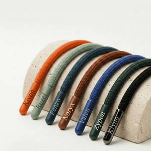 Custom Logo Hoodie Drawcord <b>Braided</b> High Strength Twisted 3 Strand Garment Apparel Cord OEM Supplier - Product Image 1